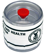 Figure G-3. Incorrectly Sealed Cassette Allows Access to Inlet/Outlet Ports After Sample Has Been Taken