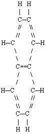 Napthalene molecule illustration