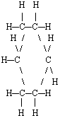 Cyclohexane molecule illustration