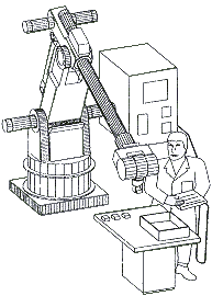 Figure IV:4-3. Robot Lead-Through Programming or Teaching