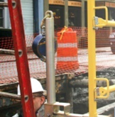 Trench Box Guardrail Anchor