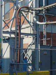 Figure 2. Outdoor metal clad cable in cable tray.