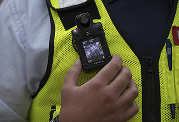 Image 2: Small wearable camera | Photo Credit: Photo by: Andreas Arnold/picture-alliance/dpa/AP Images