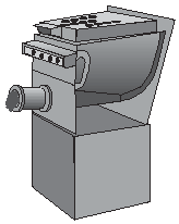 Depiction of meat grinder