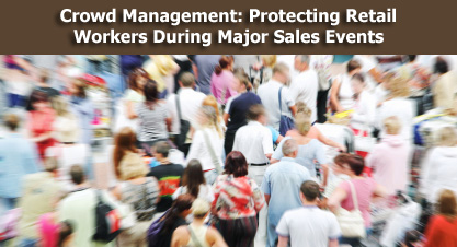 image of a large crowd - Crown Management: Protecting Retail workers during Major sales event