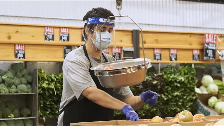 Grocery store worker