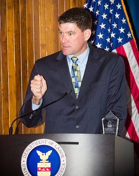 Jeremy Bethancourt receives first annual Triangle Award.