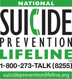 National Suicide Prevention Lifeline&trade; - 1-800-273-TALK (8255) - suicidepreventionlifeline.org