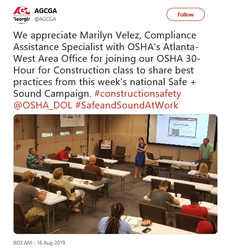 Image of AGC Georgia Tweet