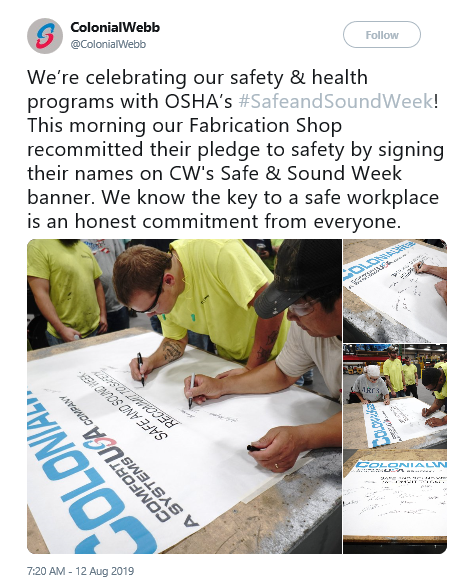 Image of Colonial Webb Tweet