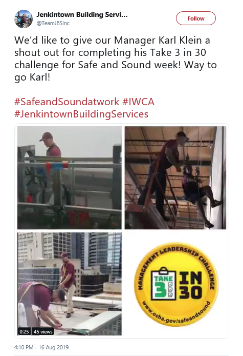 Image of Jenkintown Building Services Tweet