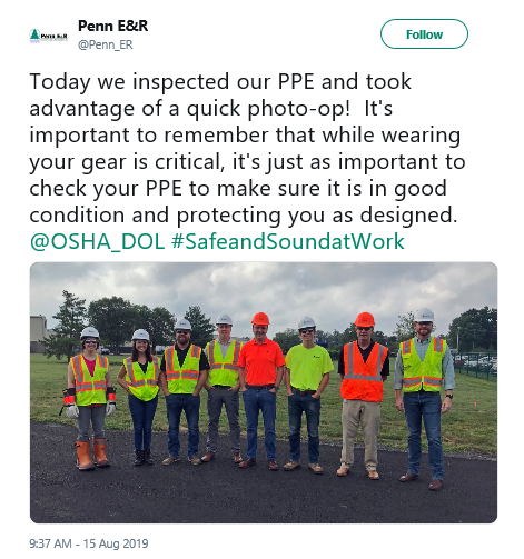 Image of Penn E&R Tweet