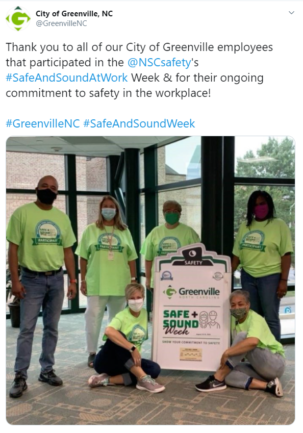 Image of City of Greenville Tweet