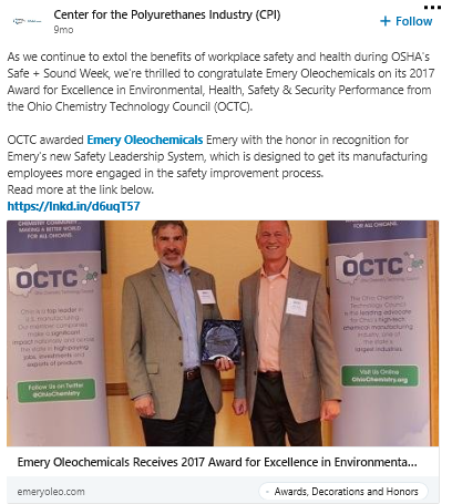 Center for the Polyurethanes Industry