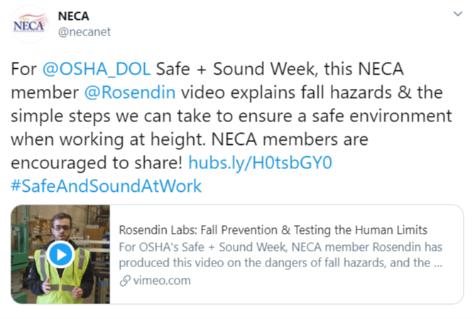 Image of NECA Video Tweet