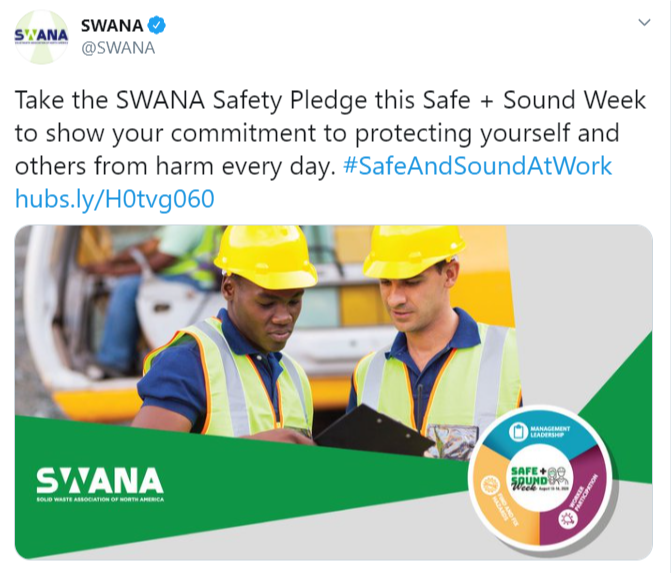 Image of SWANA Safety Pledge Tweet