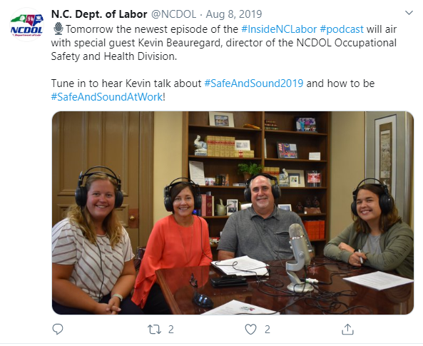 Image of North Carolina Department of Labor – Inside NC Labor Podcast