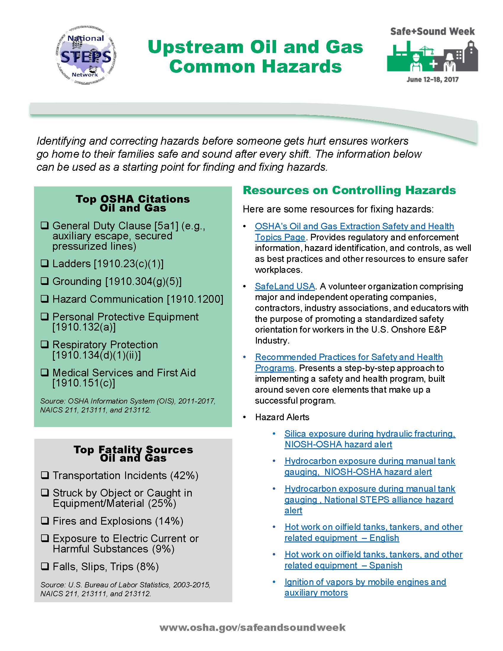 Upstream Oil and Gas Industry - National STEPS Network