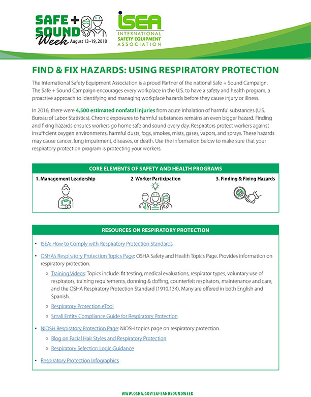 Using Respiratory Protection - International Safety Equipment Association