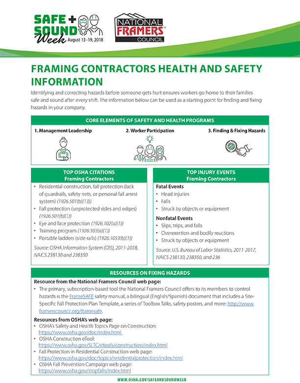 Framing Contractors - National Framers Council